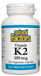 Natural Factors Vitamin K2 100 mcg 120vc