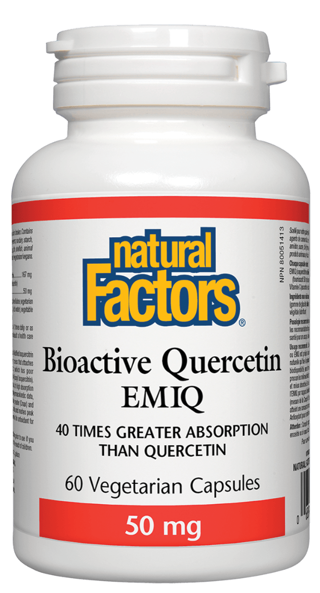 Natural Factors Bioactive Quercetin EMIQ 50mg, 60 Veg Caps Online
