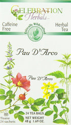 Celebration Herbals Wild Crafted Pau D'Arco Inner Bark Tea 24 bags