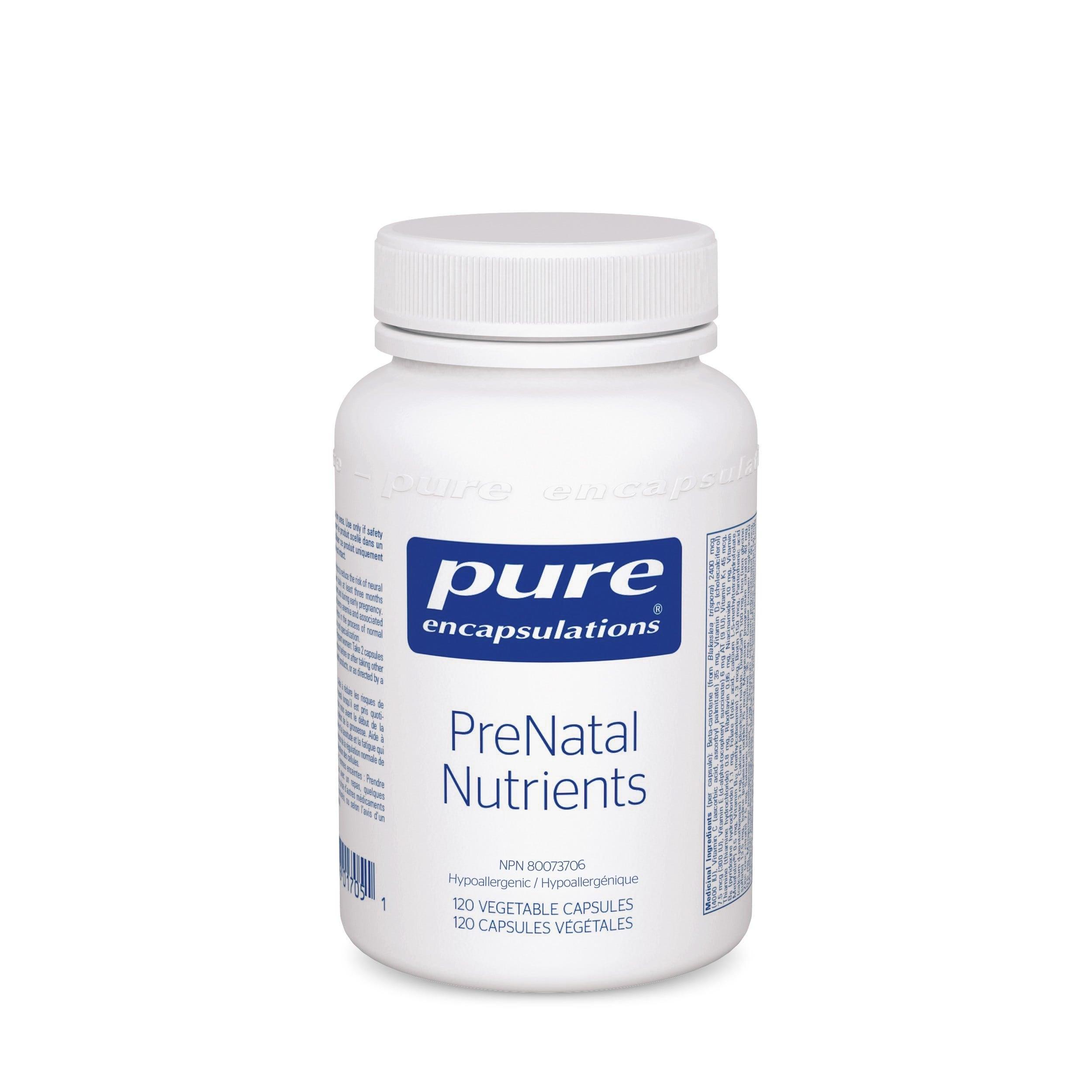 Pure Encapsulations PreNatal Nutrients - 120 Capsules - Nature's Source