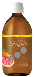 NutraSea HP Plus Vitamin D & Omega 3 - Grapefruit Tangerine Flavour - 500ml