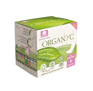 Organyc 100% Certified Organic Cotton Panty Liner, Light Flow, 24 Count 