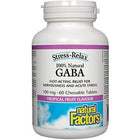 Natural Factors GABA Stress-Relax 100mg Tropical Fruit 60 Chewable Tablets