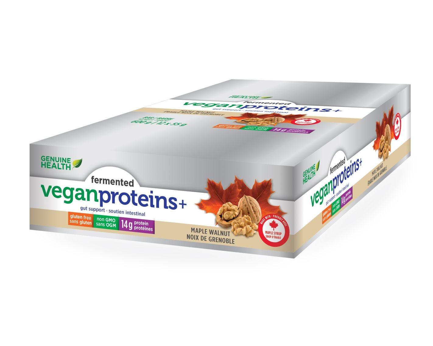 Genuine Health Vegan Proteins + Maple Walnut Bar