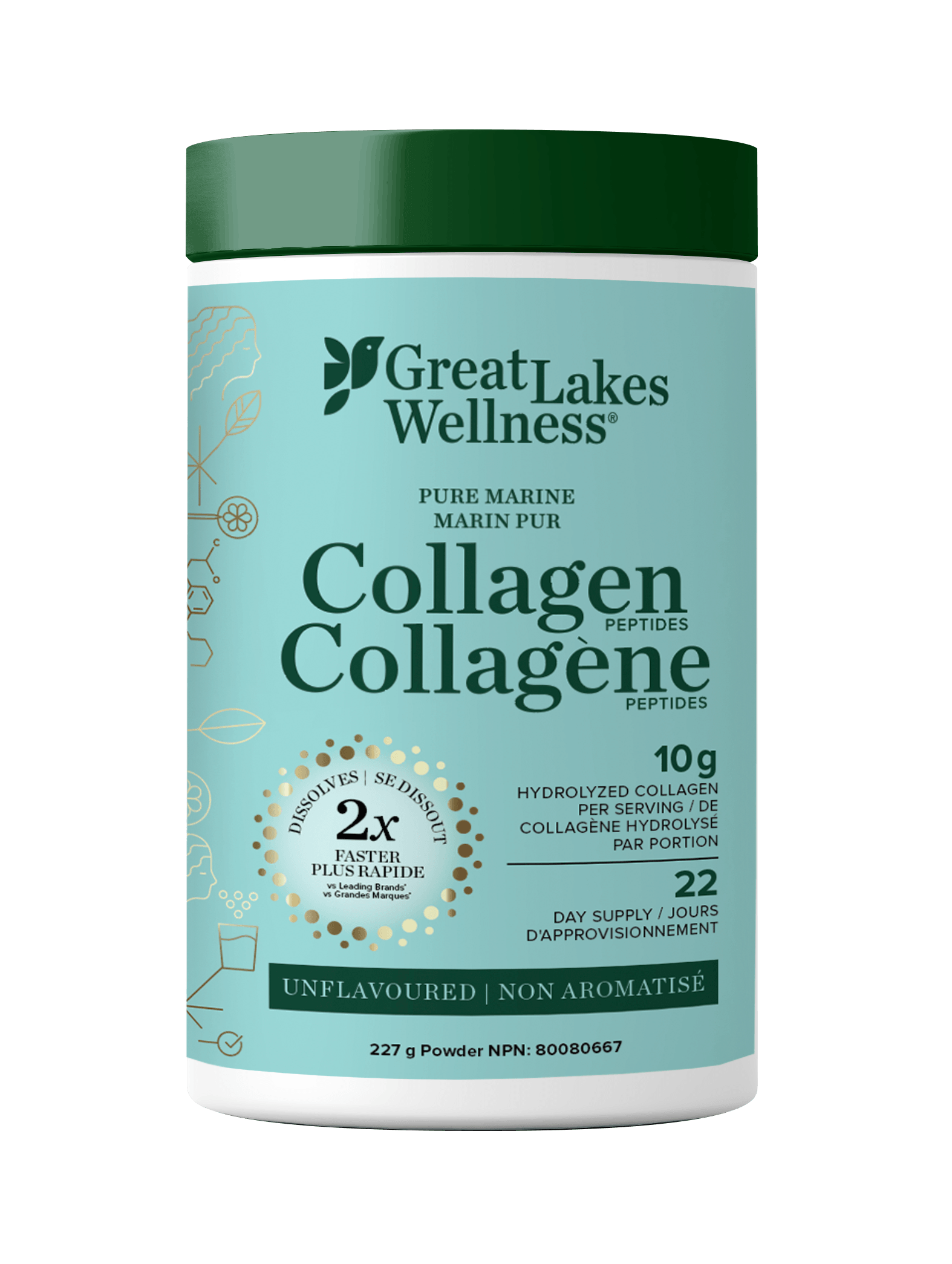 Great Lakes Pure Marine Collagen Peptides 227g