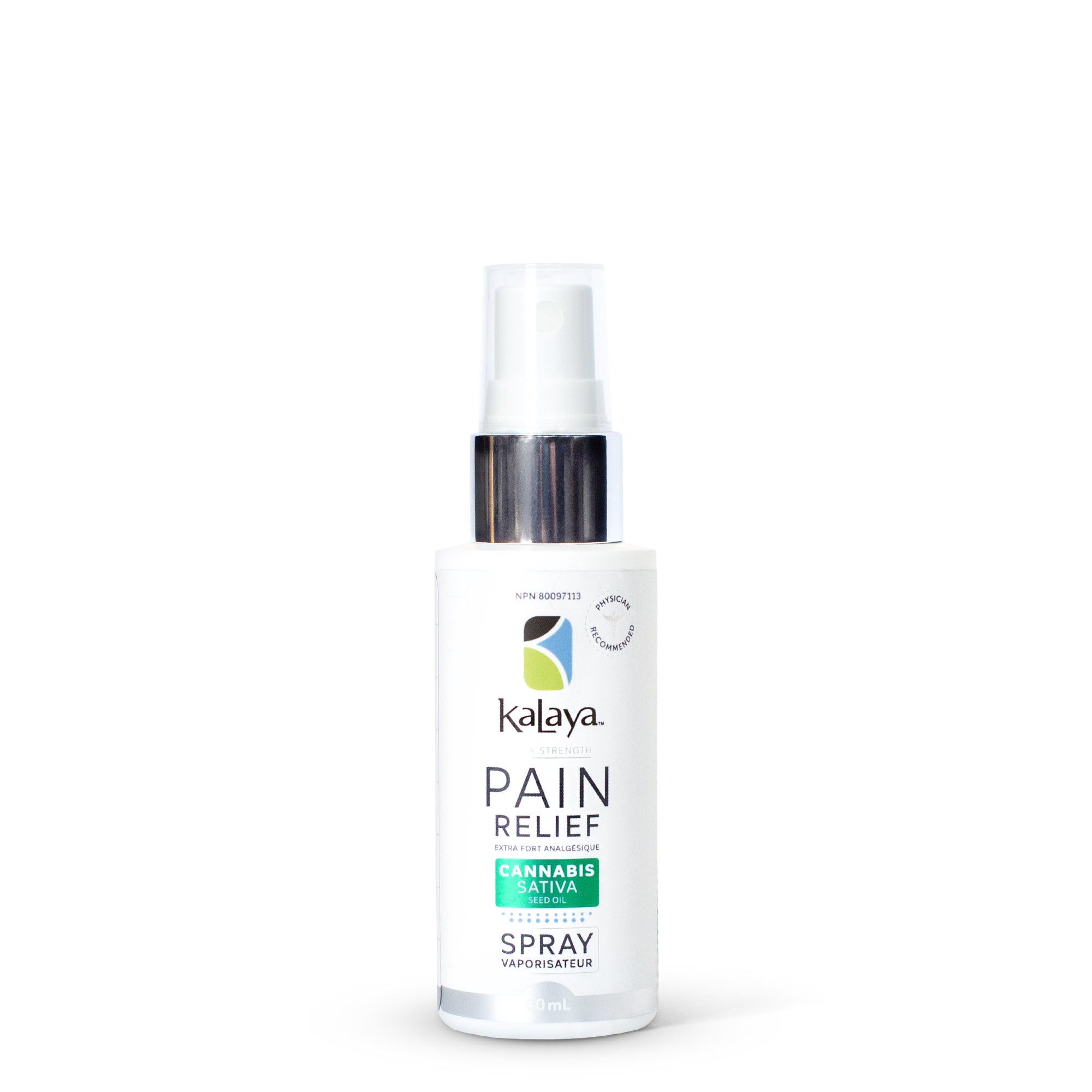 Kalaya Pain Relief Spray with Cannabis Sativa Seed Oil 60ml