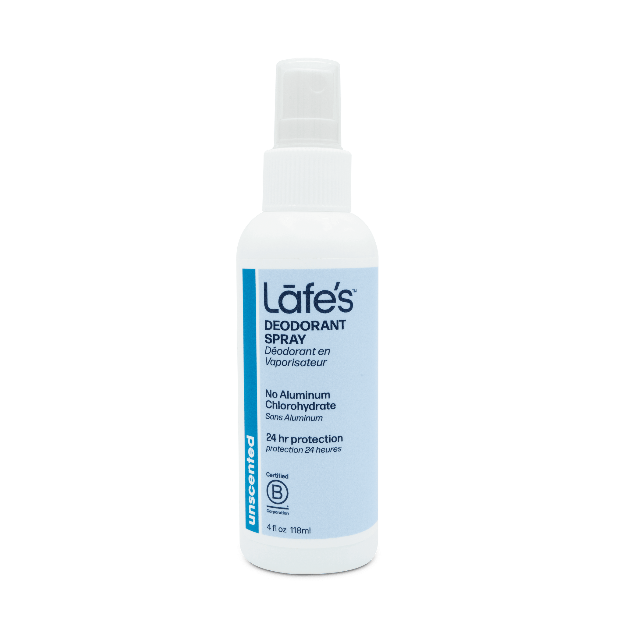 Lafe's Body Care Unscented Natural Deodorant Spray 118ml