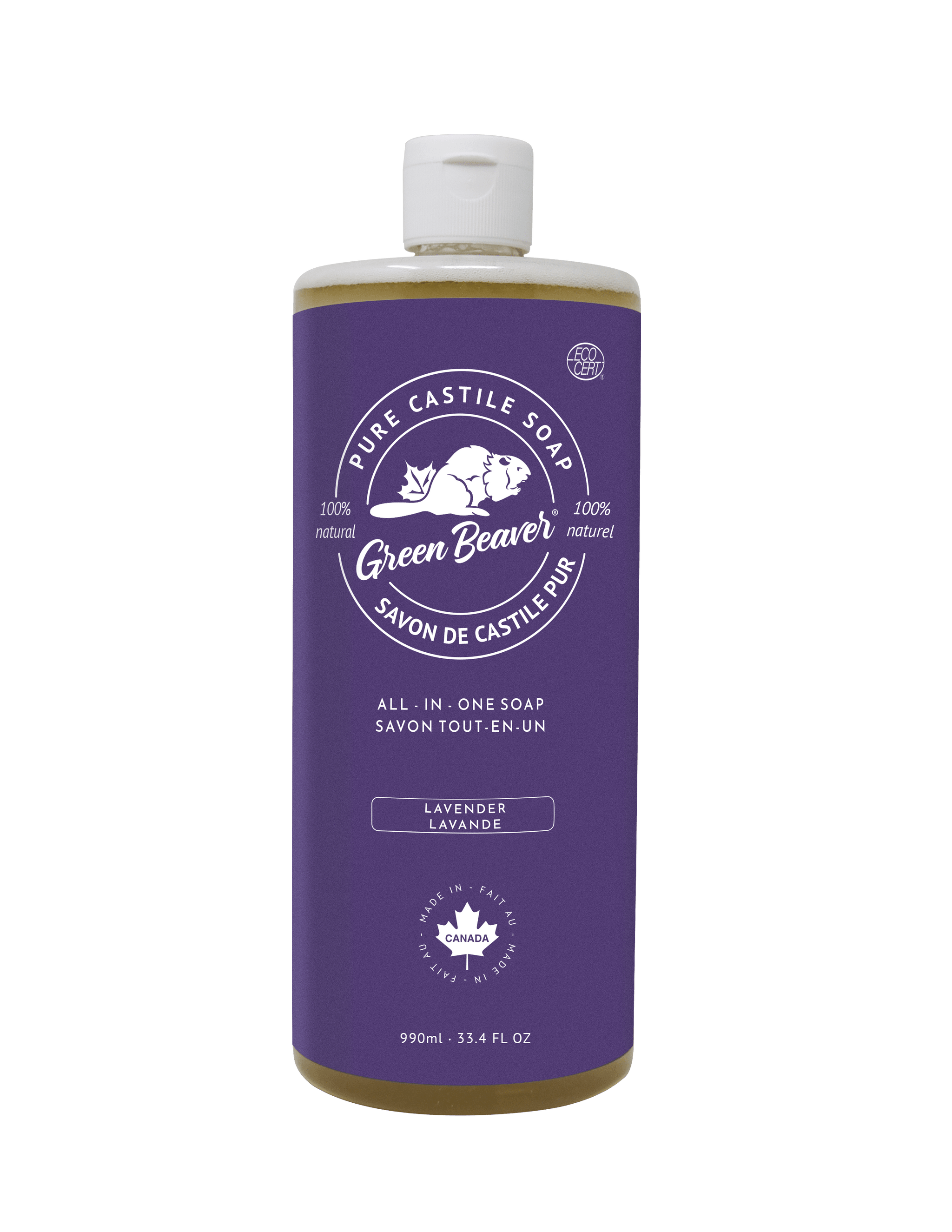 Green Beaver Lavender Castille Soap 990ml