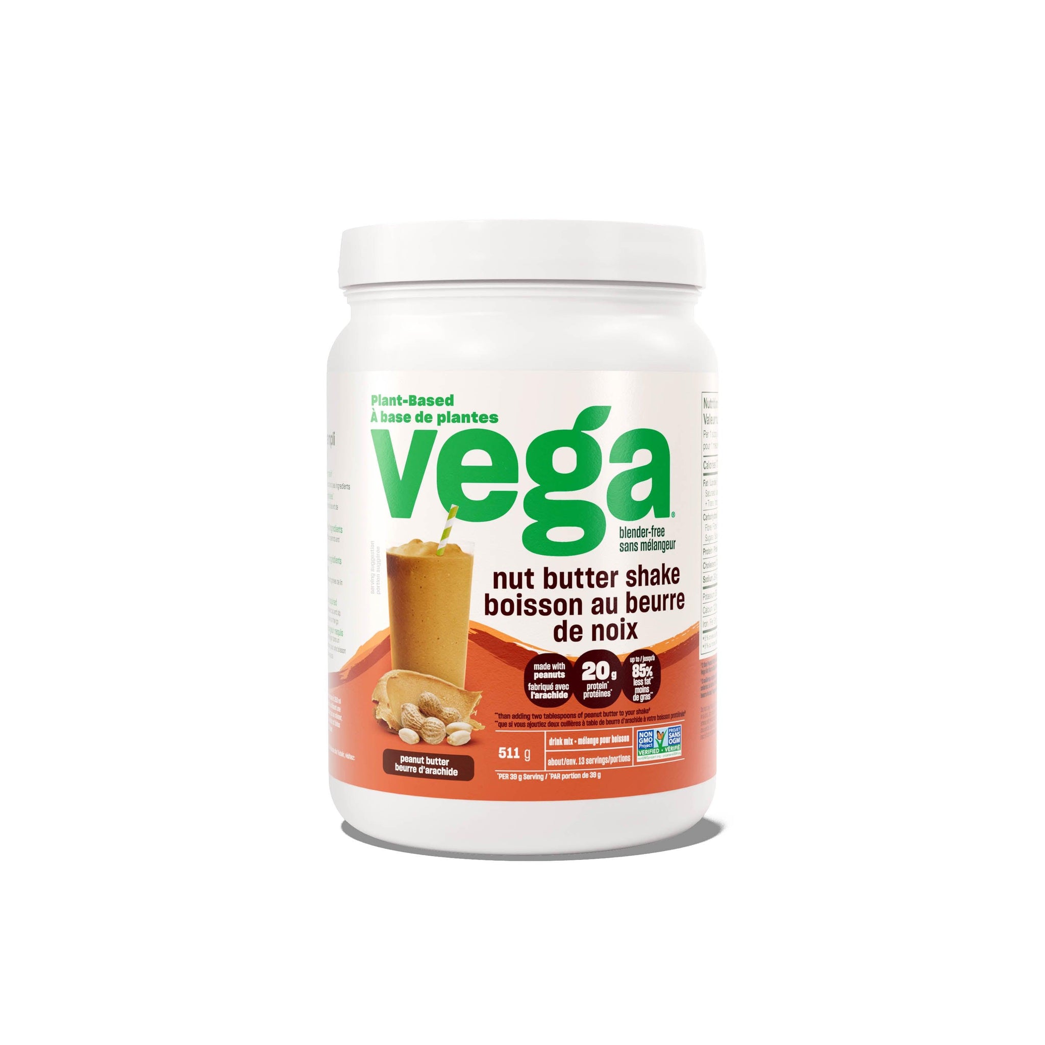 Vega Nut Butter Shake Peanut Butter 511g
