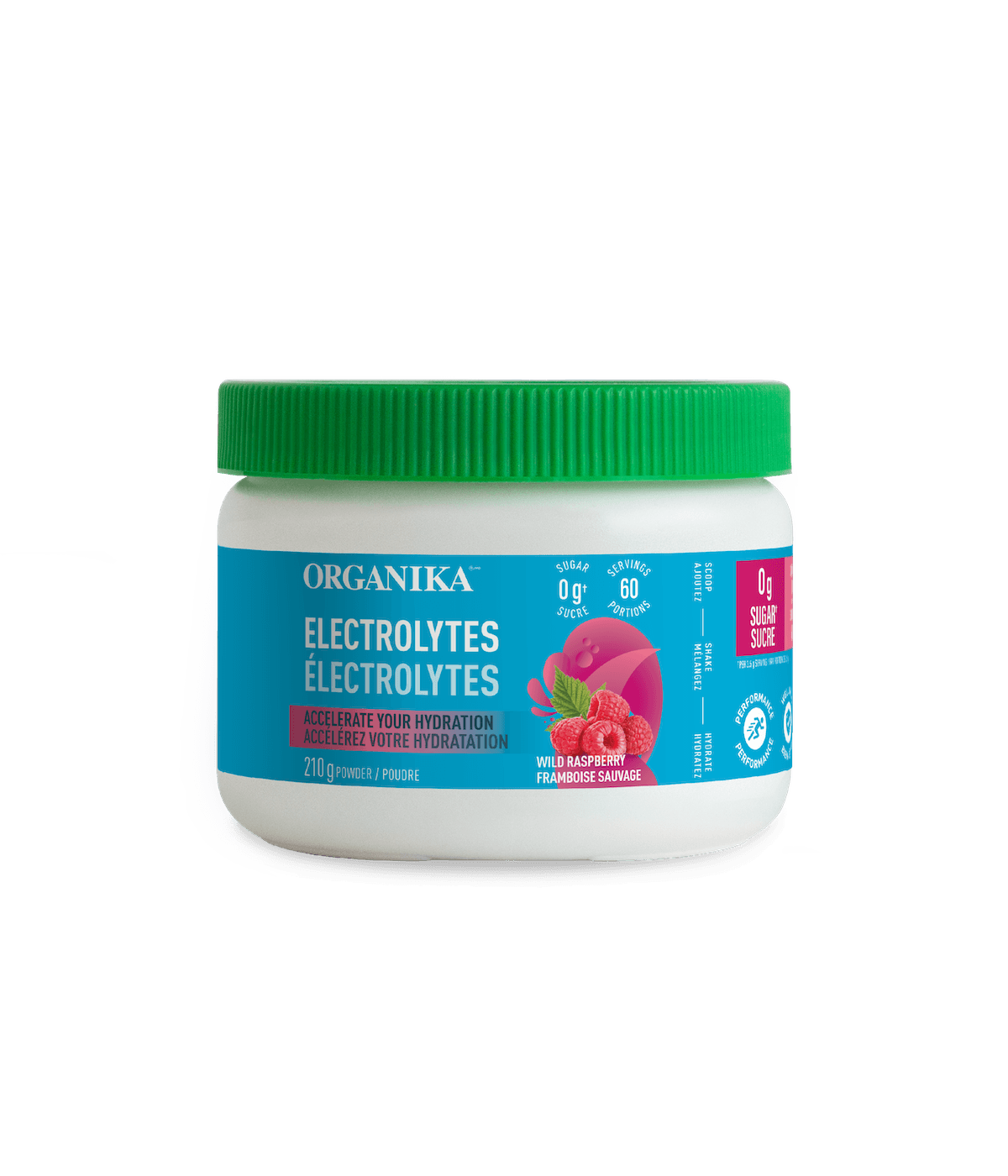 Organika Electrolytes Wild Raspberry 210g