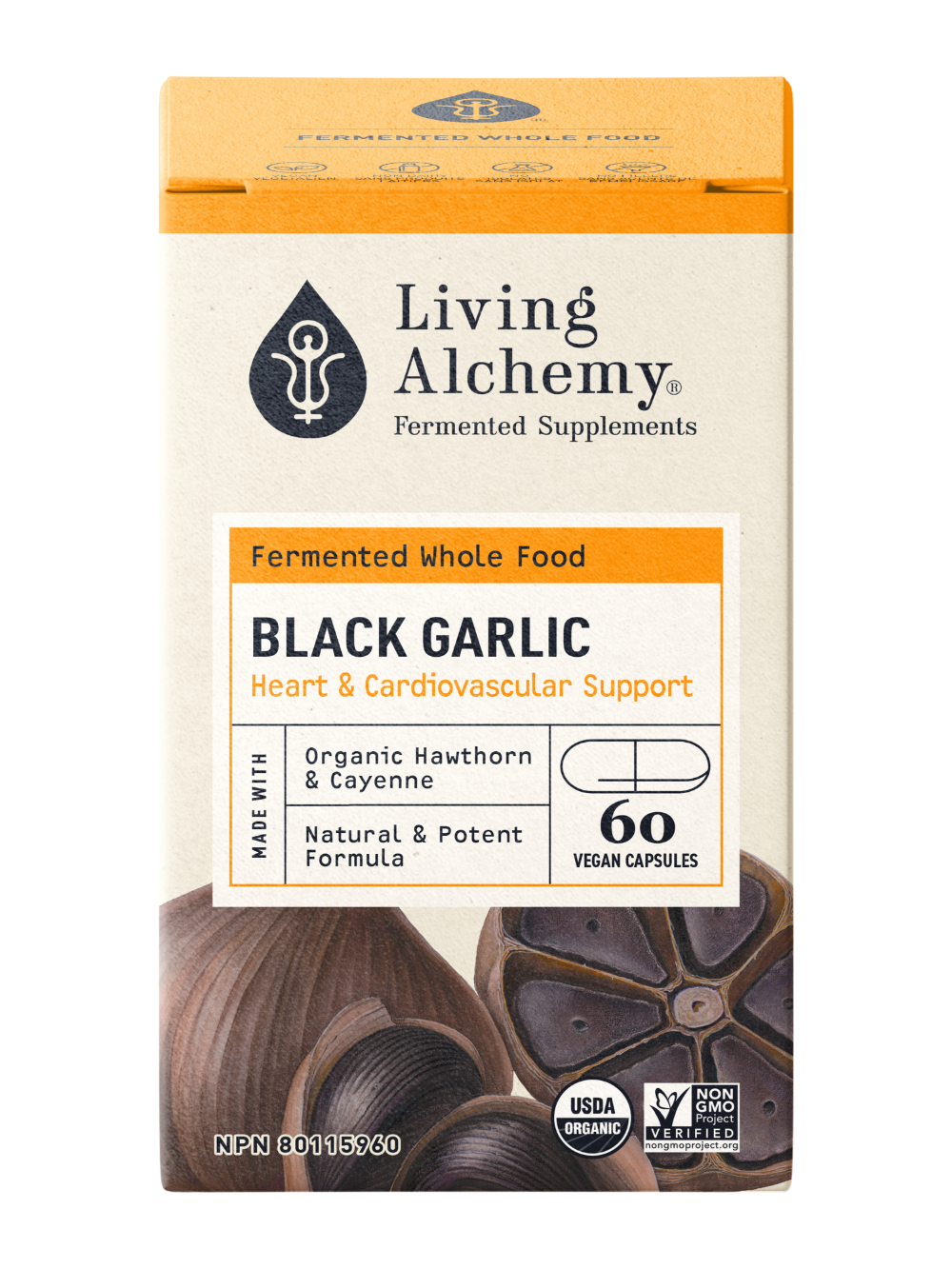 Living Alchemy Black Garlic Alive 60 Caspules