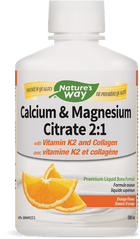 Nature's Way Calcium Magnesium with K2 Orange 500ml