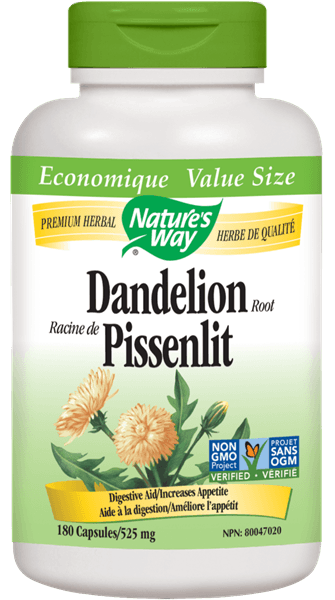 Nature's Way Dandelion Root 525mg 180 Capsules