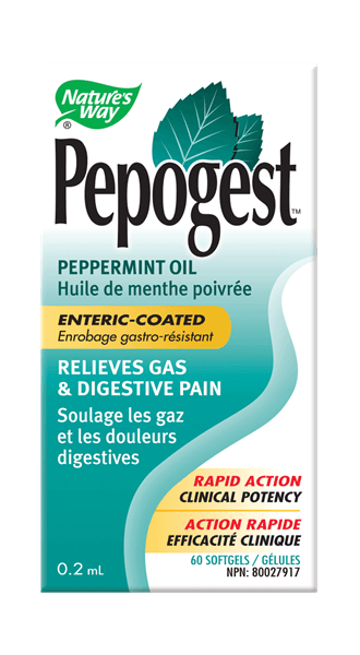 Nature's Way Pepogest Peppermint Oil (Digestion Health) - 60 Softgels