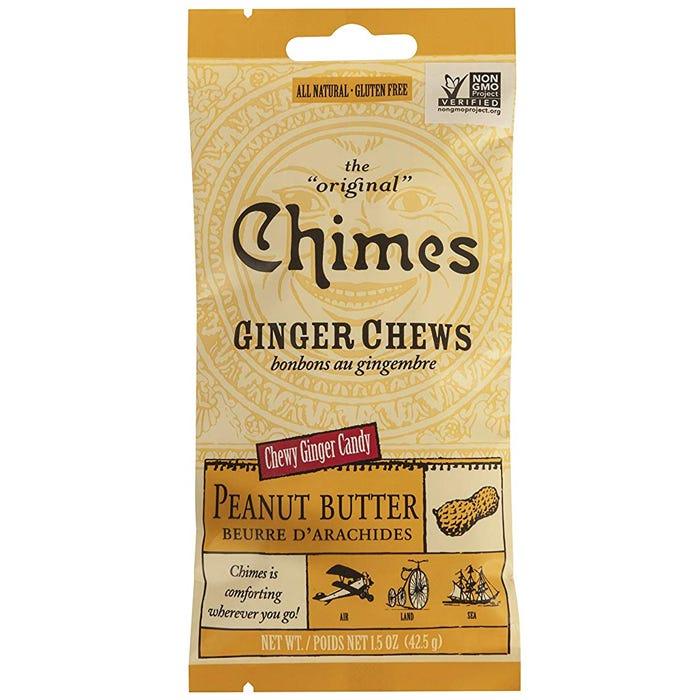 Chimes Ginger Chews Pack Peanut Butter 42.5g