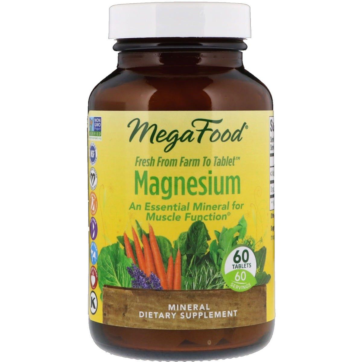 MegaFood Magnesium - 60 Tablets