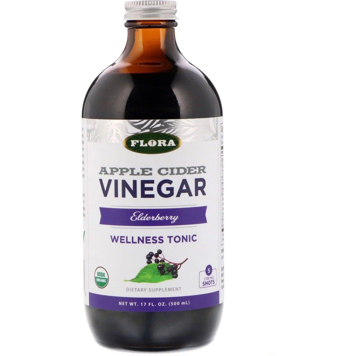 Flora Elderberry Apple Cider Vinegar Drink - 500ml