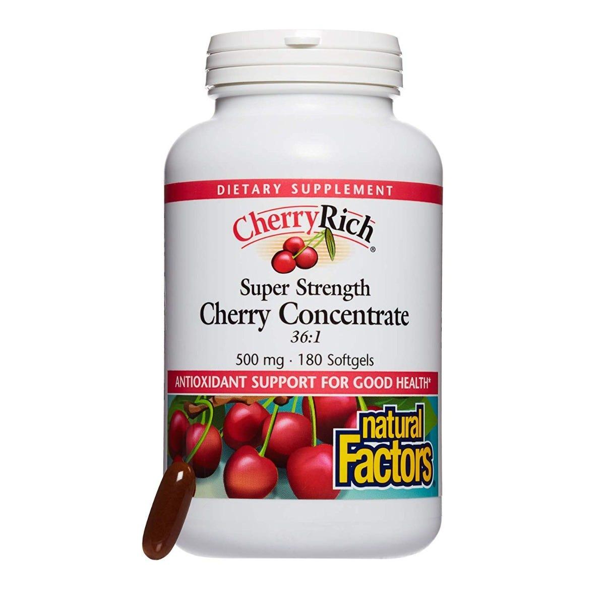 Natural Factors CherryRich Super 500 mg 180sg