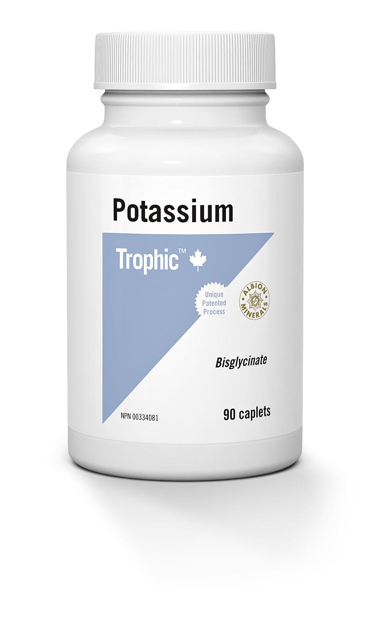 Trophic Potassium Bisglycinate - 90 Caplets