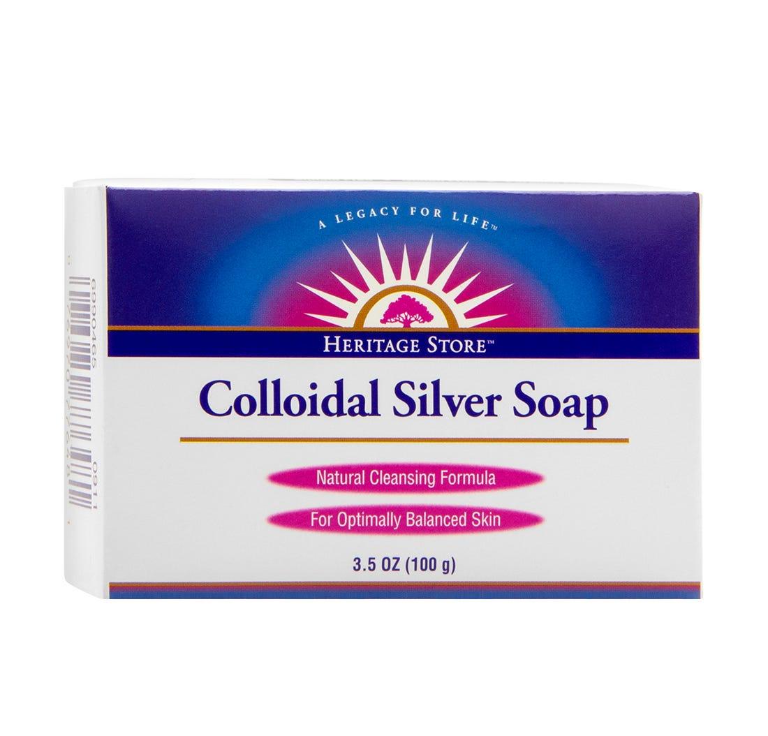 Heritage Store Colloidal Silver Bar Soap - 100g