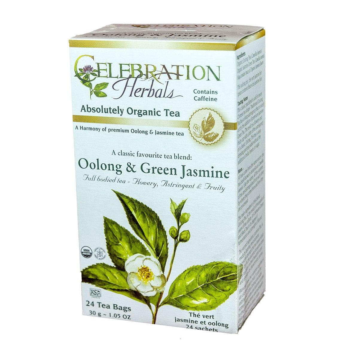Celebration Herbals Organic Oolong Green Jasmine Tea 24 bags