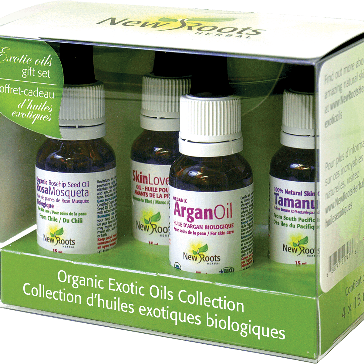 New Roots Herbal Exotic Oils Gift Set (4-Piece)