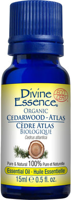 Divine Essence Organic Atlas Cedarwood Essential Oil - 15ml