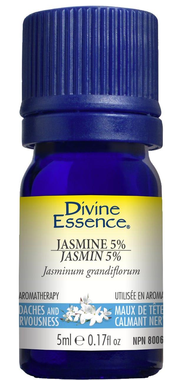 Divine Essence Jasmine 5% Absolute Essential Oil - 5ml