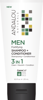 Andalou Naturals Men Fort Shampoo + Conditioner 251ml