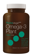 NutraVege Plant Based Omega 3 Liquid Gels (Fresh Mint) 30 Softgels