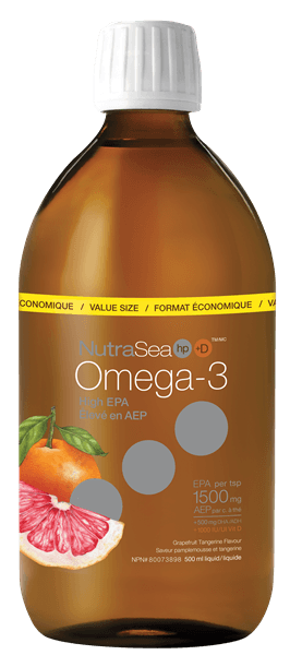 NutraSea HP Plus Vitamin D & Omega 3 - Grapefruit Tangerine Flavour - 500ml