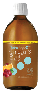 NutraVege Extra Strength Plant Based Omega 3 Cranberry Orange - 500ml