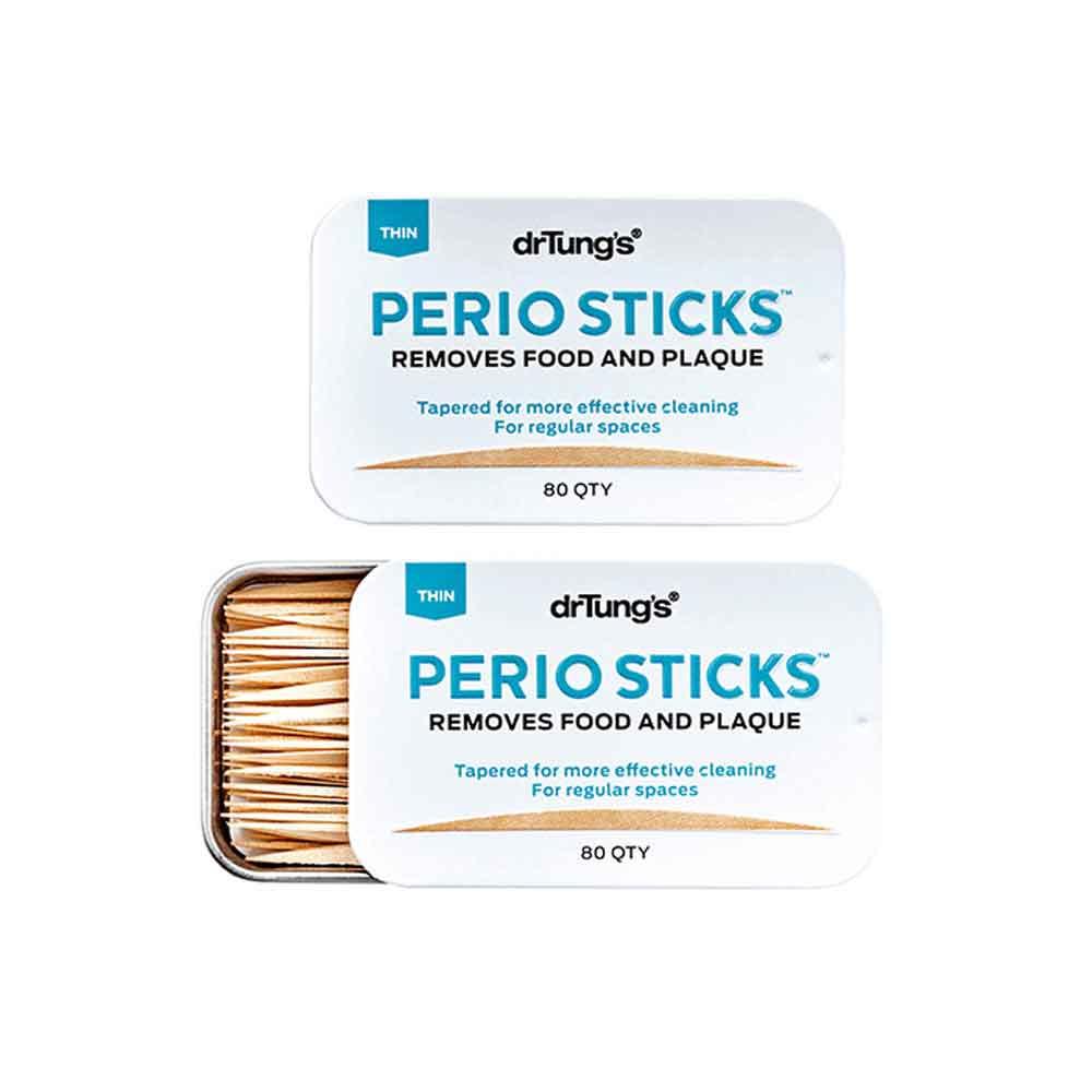 Dr. Tung's Thin Perio Sticks (Dental Stick) - 80 Sticks