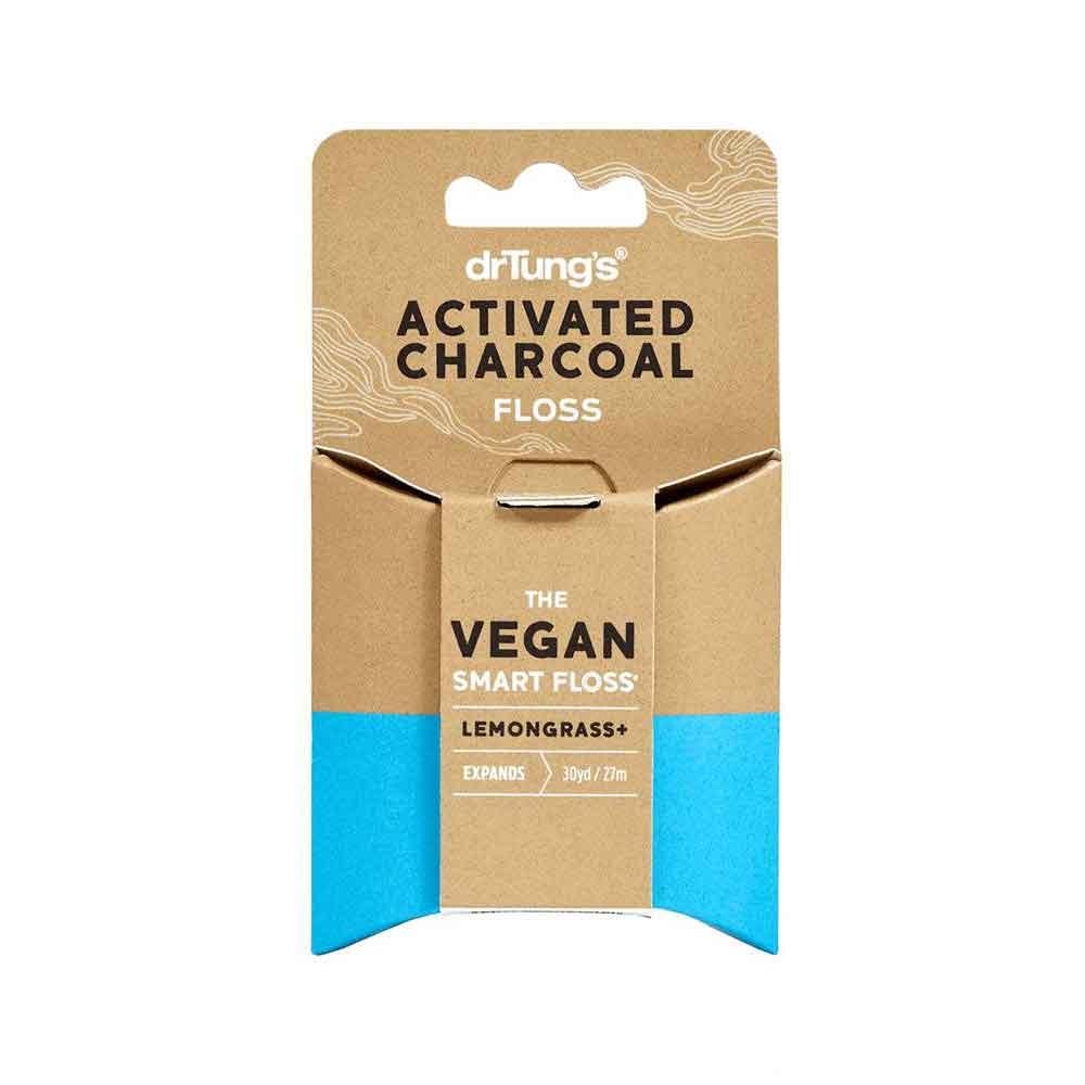 Dr. Tung's Activated Charcoal Floss Vegan (30 Yards)