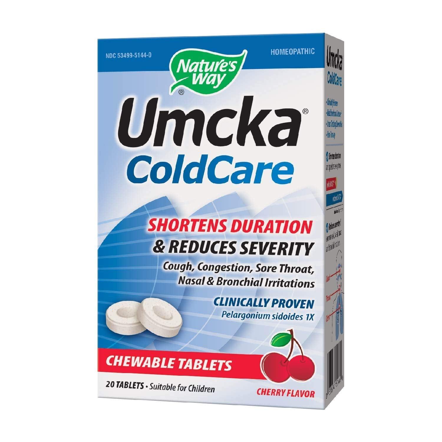 Umcka Coldcare Chewable Cherry 20t