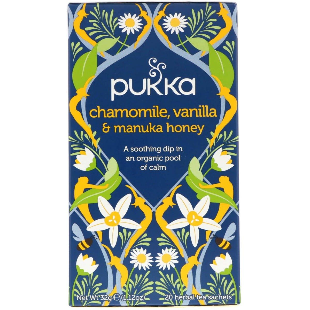 Pukka Tea Chamomile Vanilla & Manuka Honey - 20 Tea Bags