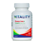 Vitality Power Iron + Organic Spirulina 120ct