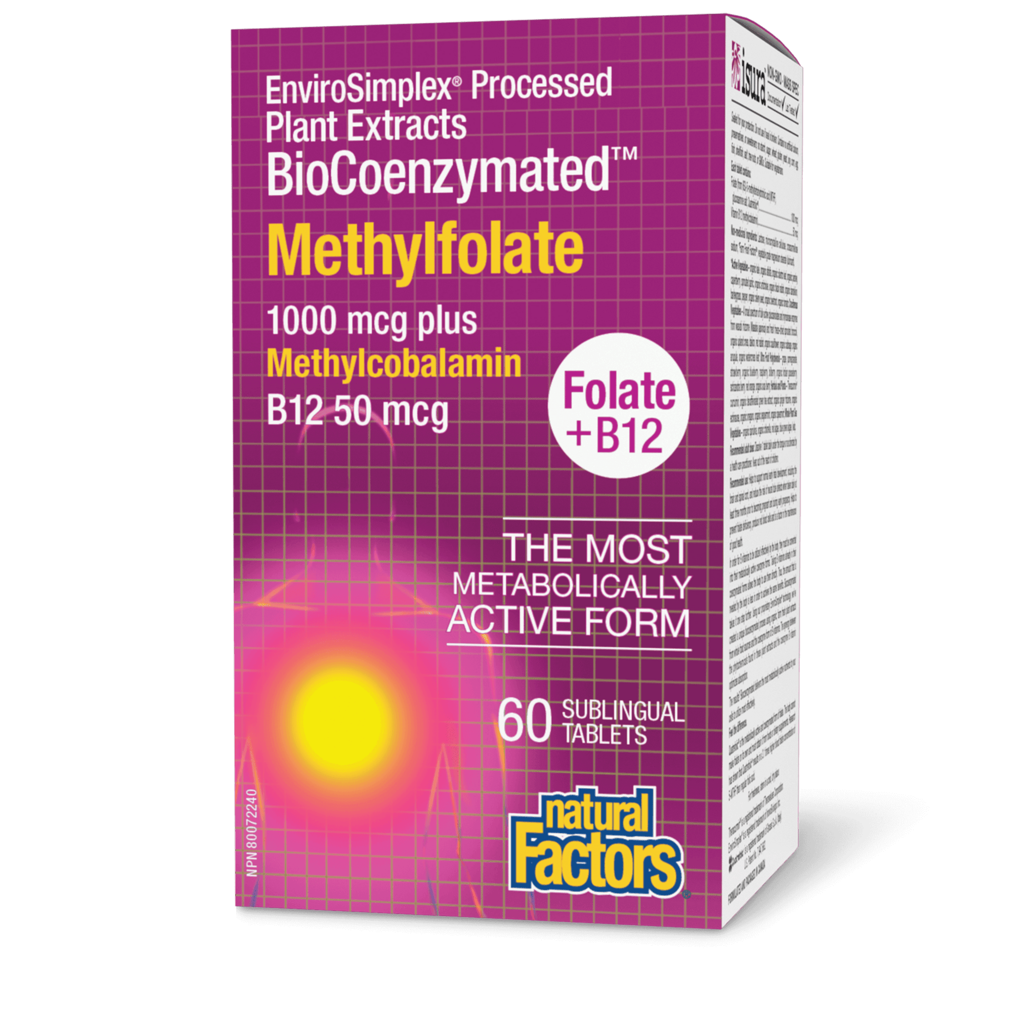 Natural Factors Biocoenzymated Methylfolate 60ct