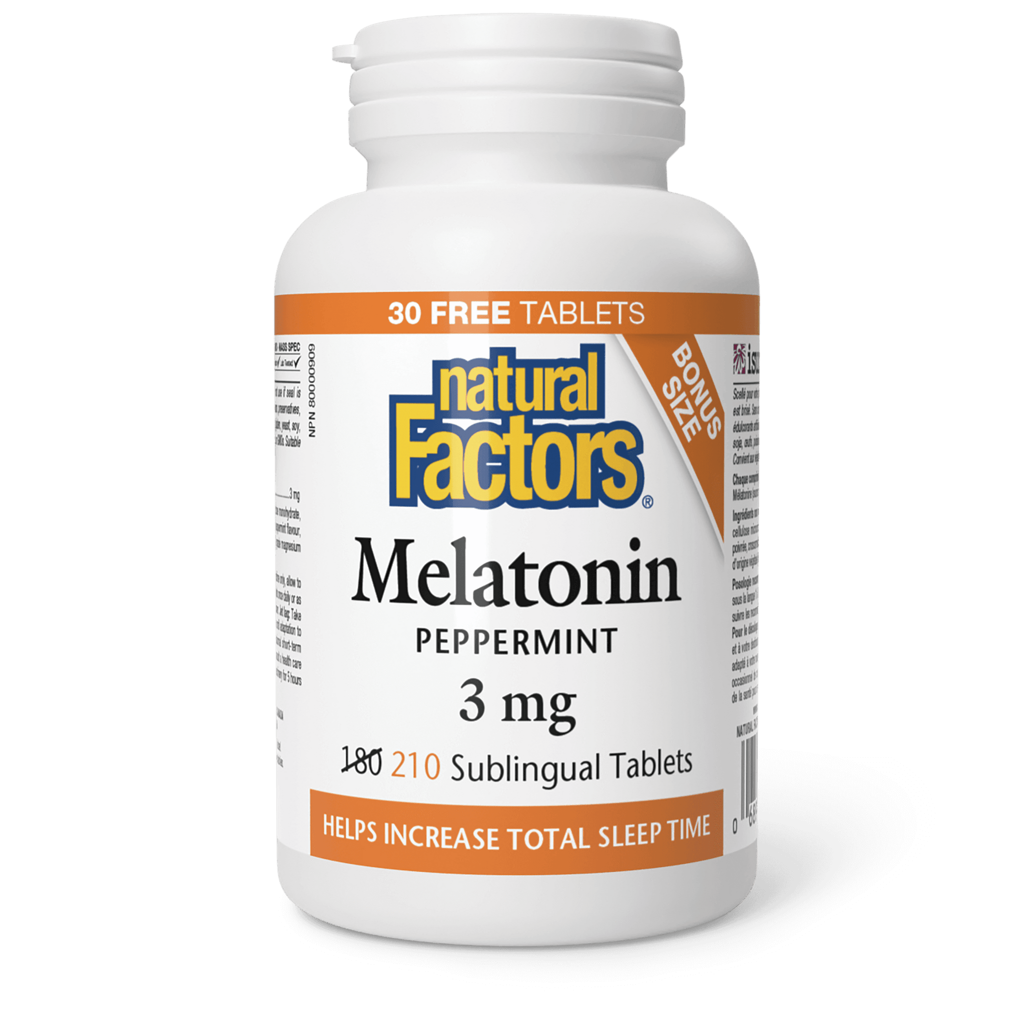 Natural Factors Melatonin 3mg 210t