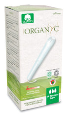 Organyc 100% Organic Cotton Tampons with Applicator (Super Heavy Flow) - 14 Pieces