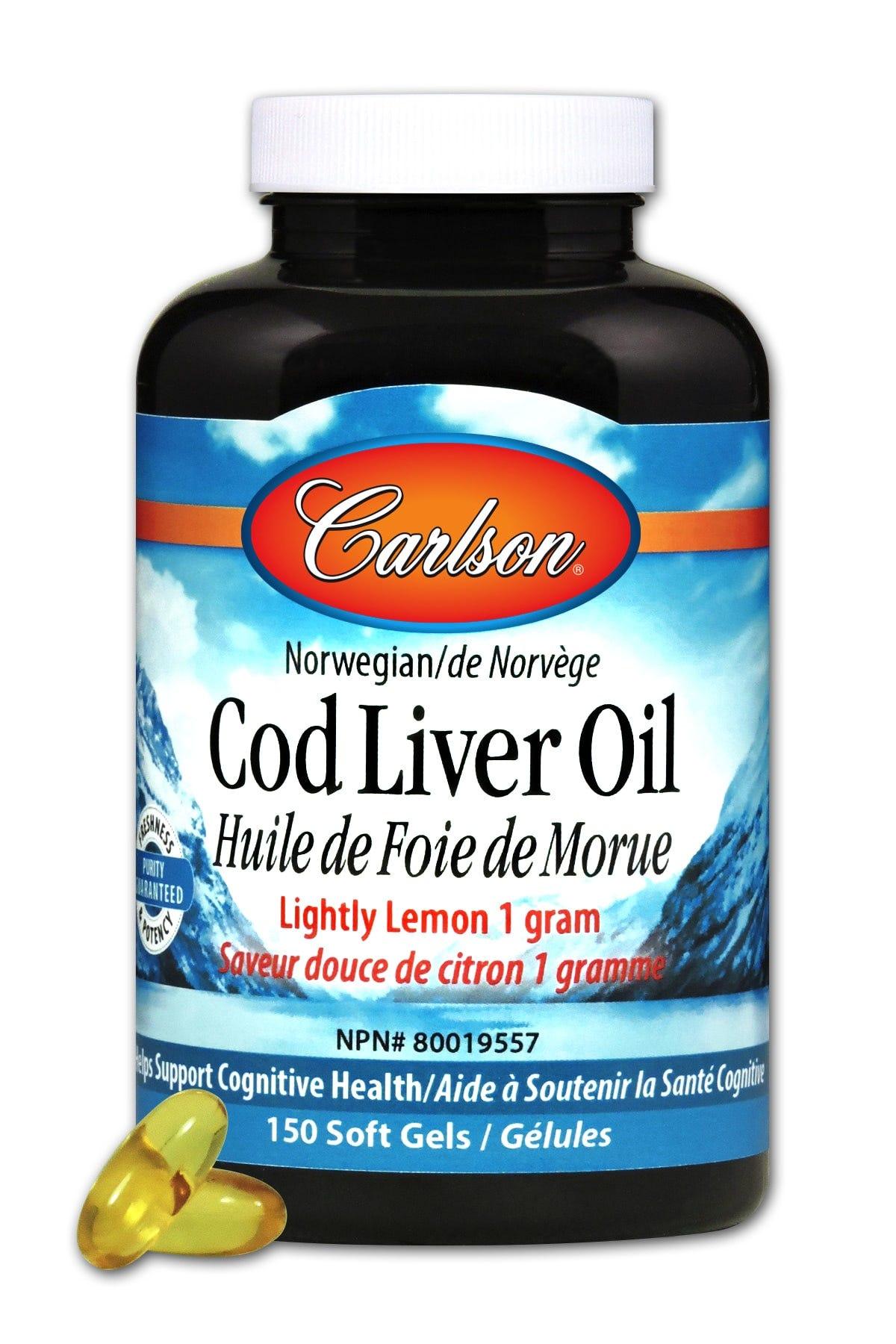 Carlson Cod Liver Oil Lemon 150sg