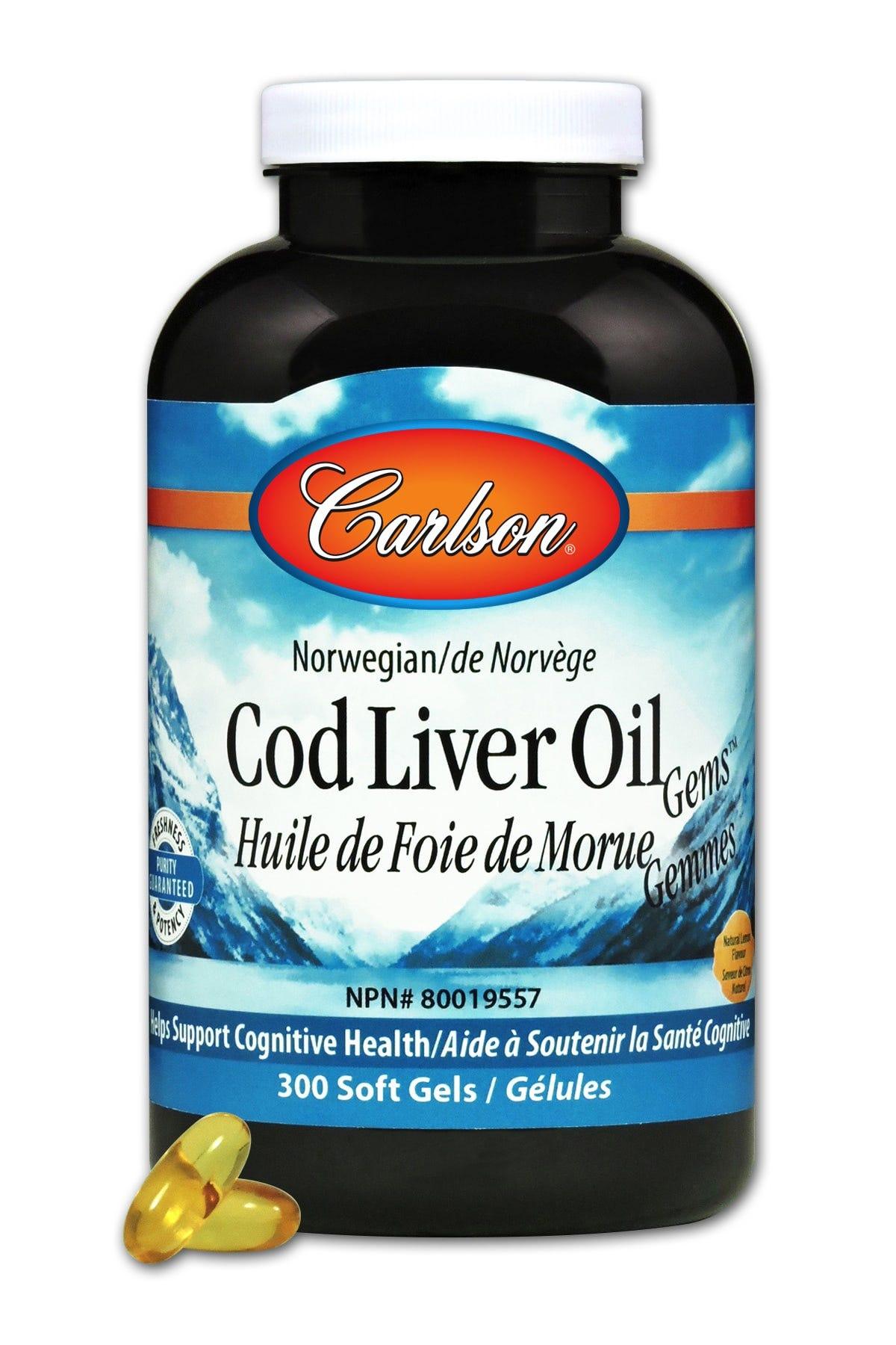 Carlson Low A Cod Liver Oil Lemon 300c