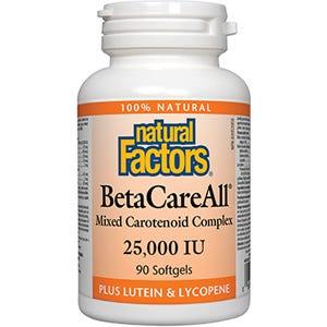 Natural Factors BetaCareAll 25, 000 IU 90sg