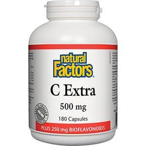 Natural Factors C Extra Plus Bioflavonoids 180c