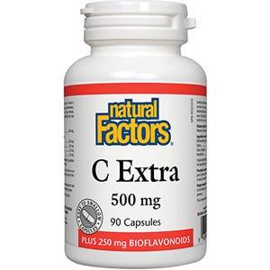 Natural Factors C Extra Plus Bioflavonoids 90c