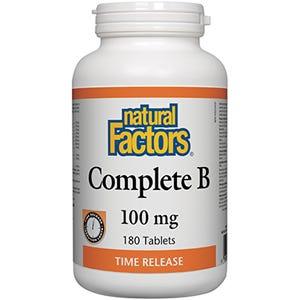 Natural Factors Complete B 100mg Time Release 180t
