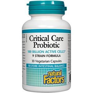 Natural Factors Critical Care Probiotic 100 Billion 30 Vegan Capsules
