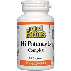Natural Factors Hi Potency B 50 mg Complex 90c