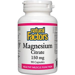 Natural Factors Magnesium Citrate 150 mg 90c