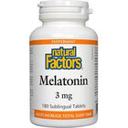 Natural Factors Melatonin 3 mg Peppermint 180 Tablet